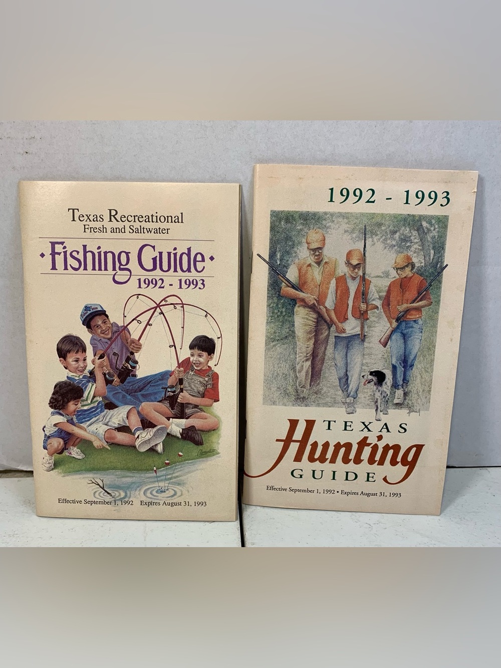 Texas Fishing & Hunting 1992-1993 Guide Pamphlet